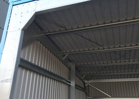 100x60x8波形の鋼鉄屋根を付けるシートが付いているプレハブの倉庫の建物